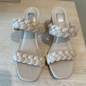 DV by Dolce Vita Women's Braided Cream Heels